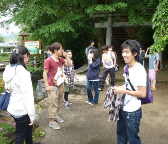 ワークショップ④種子採取地植生調査【白石城「益岡公園」】（長野大）