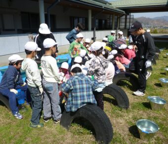 ワークショップ⑥苗木の植え替え（塩田西小）