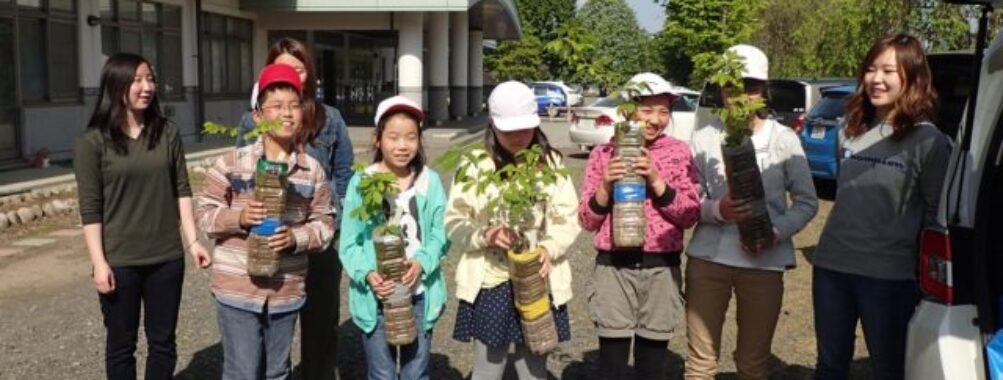 苗木の移動（里帰り）長野県上田市から宮城県山元町へ