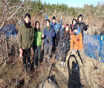 ワークショップ⑩里山の育成（苗木の計測・ネムノキ稚樹の採取）
